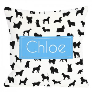 One Bella Casa Personalized Dog Breed Throw Pillow HMW2259